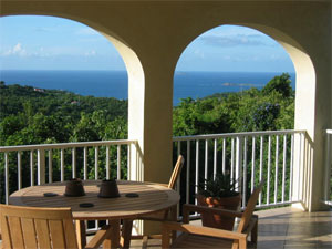 Front Balcony Dining Area